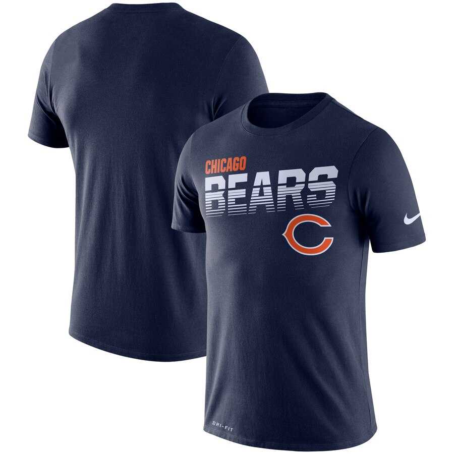 Chicago Bears Nike Sideline Line of Scrimmage Legend Performance T-Shirt Navy,We sell and wholesale Chicago Bears Nike Sideline Line of Scrimmage Legend Performance T-Shirt Navy on line form chian!